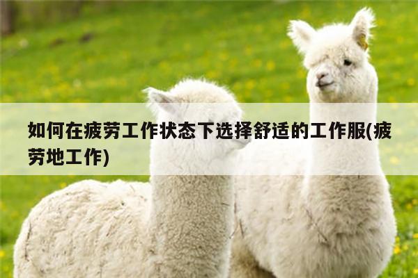 如何在疲劳工作状态下选择舒适的工作服(疲劳地工作)_德赢vwin官网
