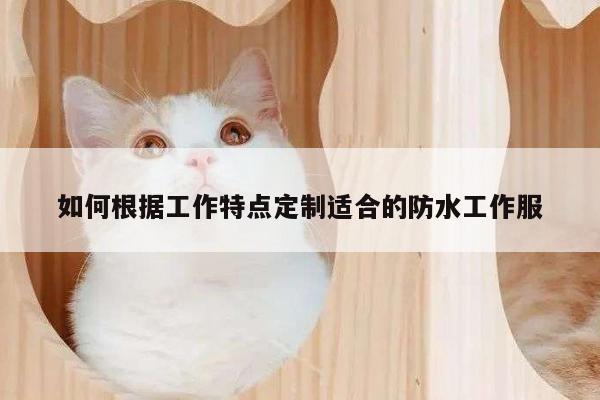 德赢vwin官网:如何根据工作特点定制适合的防水工作服