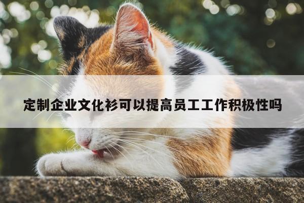德赢vwin官网-定制企业文化衫可以提高员工工作积极性吗