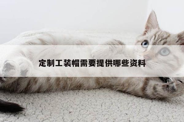 定制工装帽需要提供哪些资料:德赢vwin官网